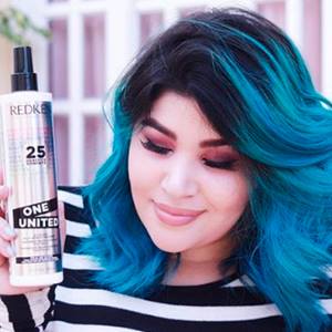 Multi-colored pastel highlights on silver hair