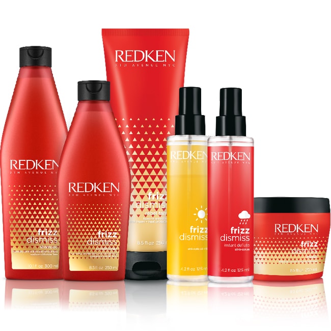 Produtos da coleção Frizz Dismiss de Redken