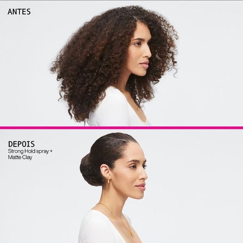 spray fixador strong hold antes e depois