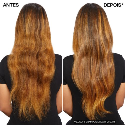 antes e depois cabelo longo