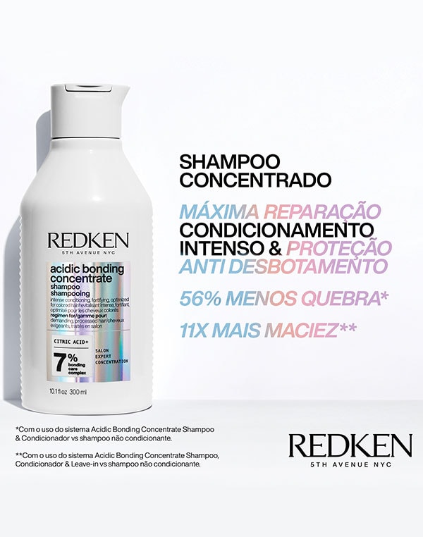 Imagem shampoo 300ml Acidic Bonding Concentrate | Benefícios | Redken
