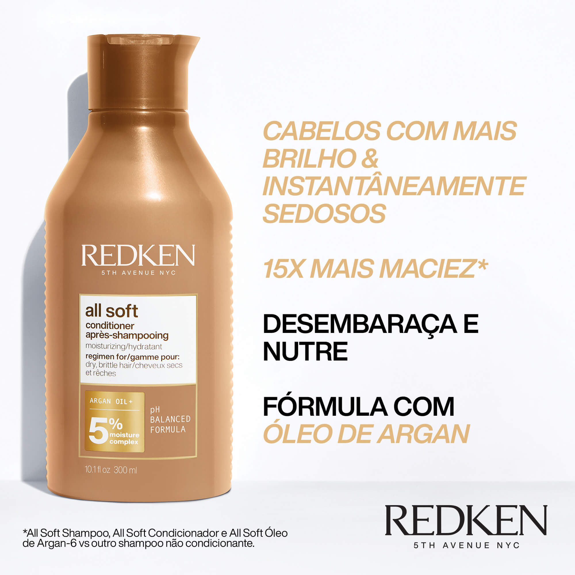 Condicionador Redken All Soft 300ml | Beneficios