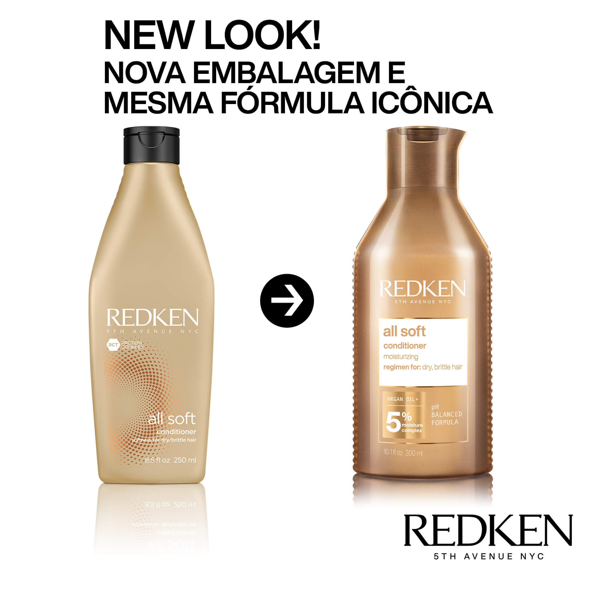 Condicionador Redken All Soft 300ml Nova Embalagem