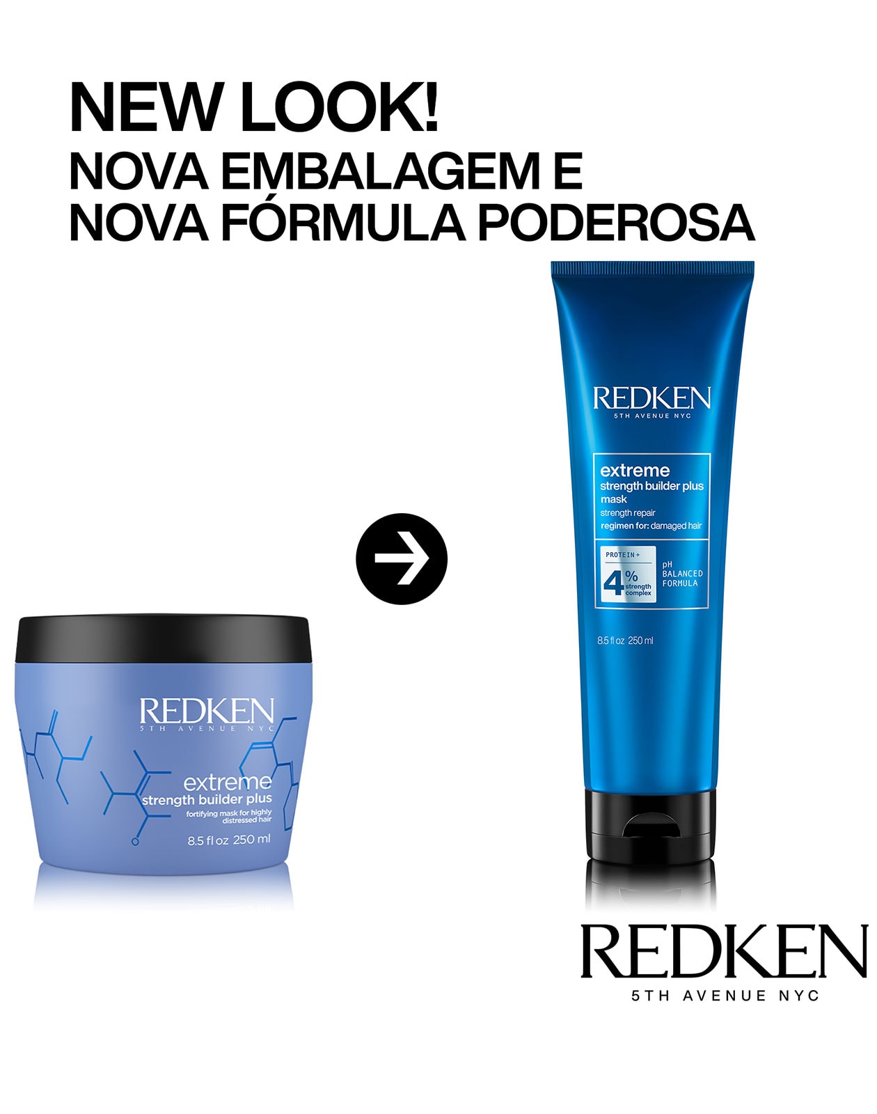 Máscara De Tratamento Redken Extreme 250ml | Nova embalagem, mesma fórmula | Redken