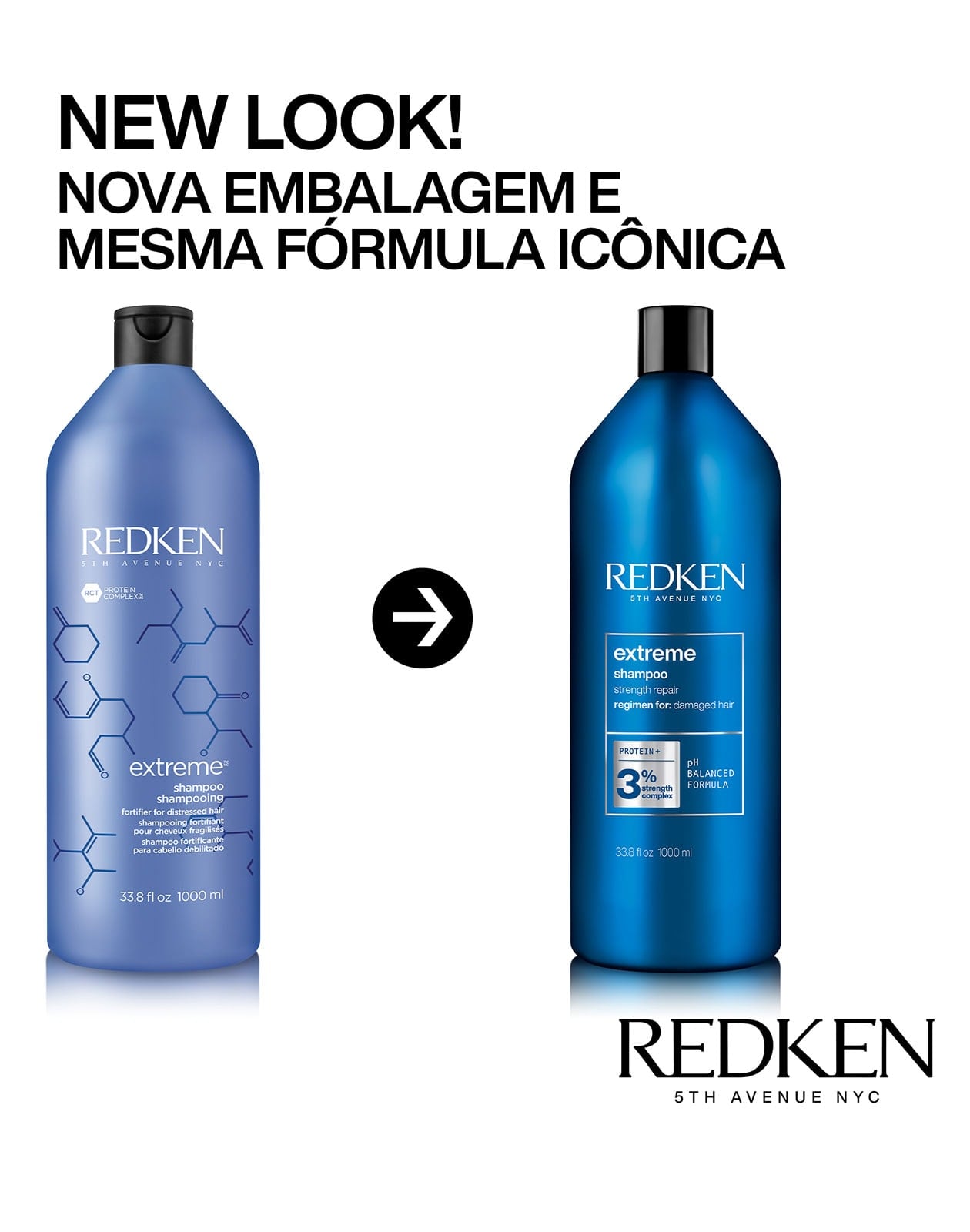Shampoo Redken Extreme 1L | Nova embalagem, mesma fórmula | Redken